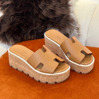 에르메스 여성용 슬리퍼 H35148 카멜