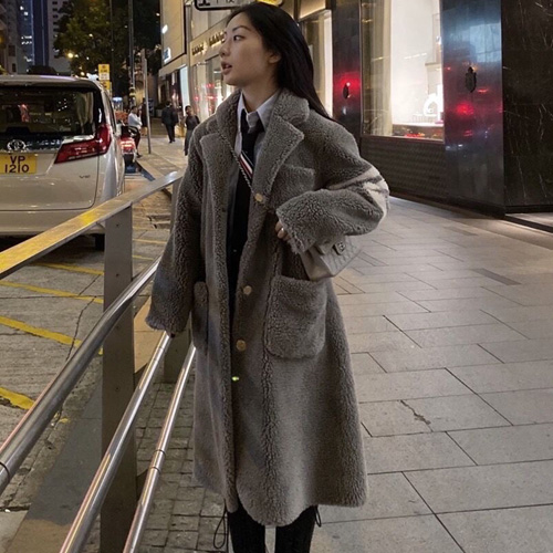 톰브라운 여성용 코트 TB8821 그레이