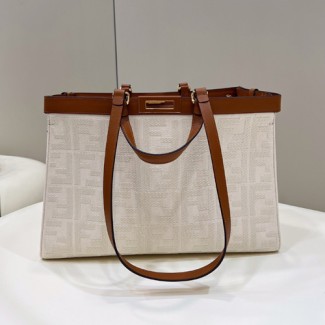 펜디 피카부 X-캔버스 토트백 6F1892-3