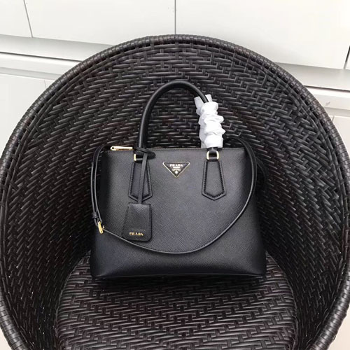 프라다 사피아노 갤러리아 토트백 1BA232 블랙