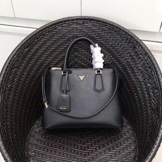 프라다 사피아노 갤러리아 토트백 1BA232 블랙