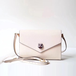 구찌 타이거 헤드 미듐 숄더백 527857 화이트