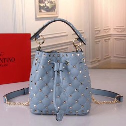 발렌티노 스몰 락스터드 스파이크 버킷 백 PW0B0B59 민트