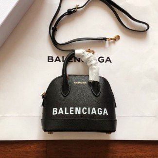 발렌시아가 빌 탑 핸들 백 XXS 550646 블랙