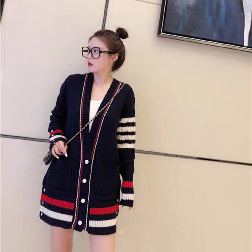 톰브라운 여성용 가디건 TB8727 네이비