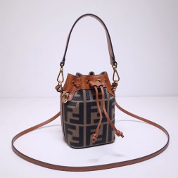 펜디 캔버스 몬트레조 버킷백 6F1891 그린