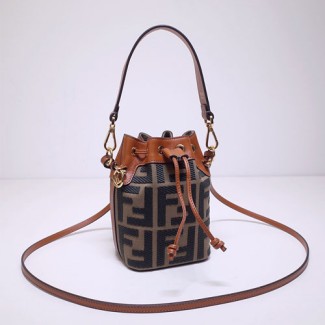 펜디 캔버스 몬트레조 버킷백 6F1891 그린