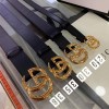 구찌 남여공용더블 G 버클 가죽 벨트 400593 유광 버클