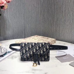 디올 오블리크 새들 클러치백/벨트백 S5619 네이비