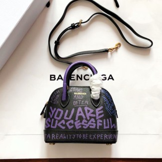 발렌시아가 빌 탑 핸들 백 XXS 550646 멀티