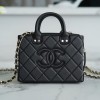  샤넬 22B 탑핸들 베니티 체인 코스메틱 케이스 AS3345 블랙