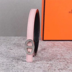에르메스 여성용 신상 벨트 XTY180  연핑크 은장
