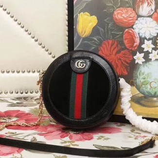 구찌 오피디아 미니 라운드 숄더백 550618 스웨이드 블랙