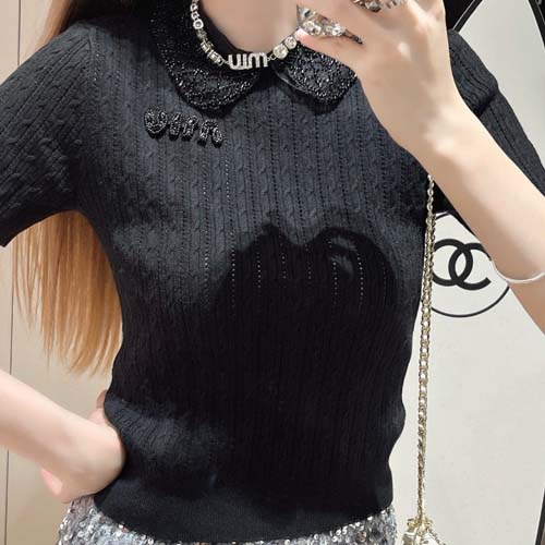 미우미우 여성용 반팔 MIU0053