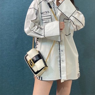 펜디 미니 바게트 체인백 8BS045 아이보리