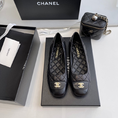 샤넬 신상 플랫 G34349 블랙