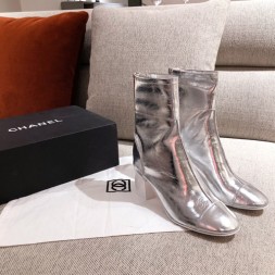 샤넬 신상 쇼트 부츠 G34281 실버