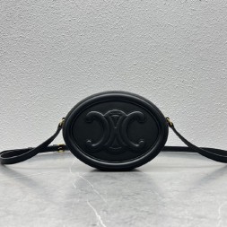 셀린느 트리오페 오벌백 198603 블랙