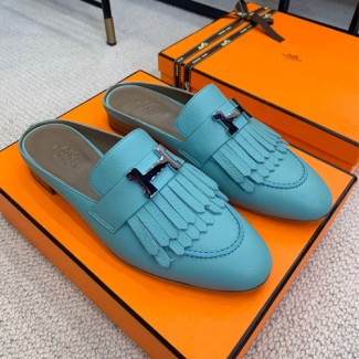 에르메스 리볼리 뮬 H35119 하늘색