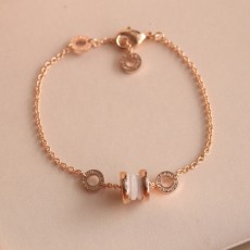 불가리 비제로원 팔찌 B706009 로즈골드 화이트