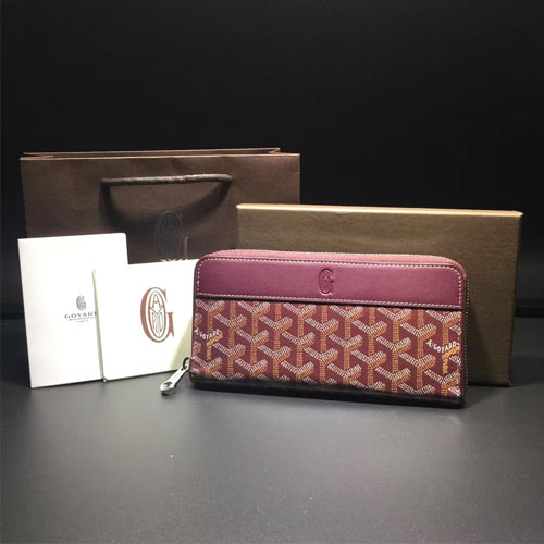 고야드 마티뇽 지퍼 장지갑 201052  버건디