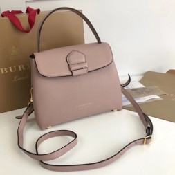 버버리 스몰 투톤 가죽 하우스 체크 토트 40684641