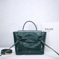 셀린느 마이크로 벨트백 180153 악어무늬 그린