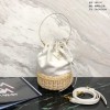 프라다 헴프 미니 버킷백 1BH115 화이트