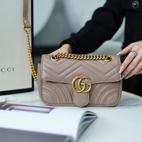 구찌 GG 마몽 미니 백 446744 누드