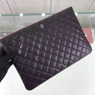 샤넬 신상 클러치백 C69000 캐비어 블랙 은장