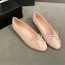 샤넬 신상 플랫 슈즈 G33864 핑크 퀄팅