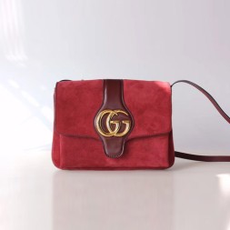 구찌 알리 미디엄 스웨이드 숄더백 550126 레드