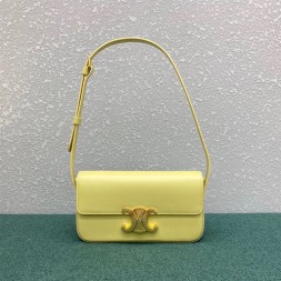 셀린느 트리오페 숄더백 194142 가죽 옐로우