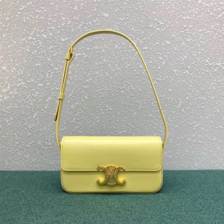 셀린느 트리오페 숄더백 194142 가죽 옐로우