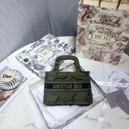 디올 오블리크 미니북 토트백 M1271 그린