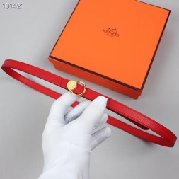 에르메스 여성용 신상 벨트 XTY179 레드 금장