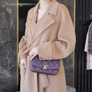  샤넬 신상 플랩백 AS2222 램스킨 퍼플