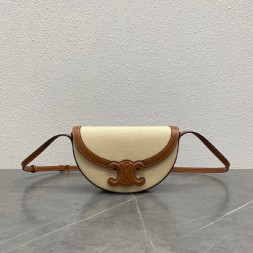 셀린느 베사체 퀴르 반달 크로스백 111233-2