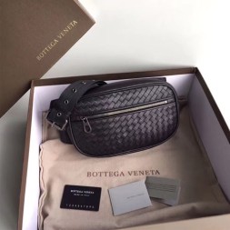 보테가 인트레치아토 체커 벨트 백 523256 블랙