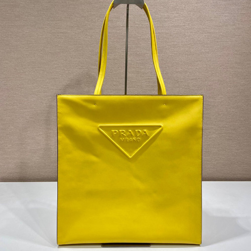 프라다 레더 토트백 1BG429 옐로우