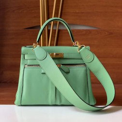 에르메스 라키스 켈리백 28CM 72828 그린