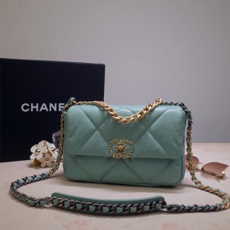 샤넬 CHANEL 19 스몰 플랩 백 AS1160 민트