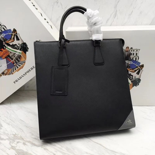 프라다 사피아노 신상 토트백 2VG079 블랙