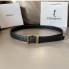 입생로랑 신상 벨트 Ysl9005  블랙  금장