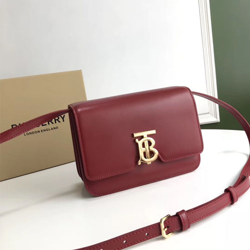 버버리 스몰 가죽 TB 백 80103311 버건디