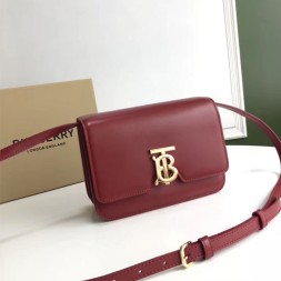버버리 스몰 가죽 TB 백 80103311 버건디