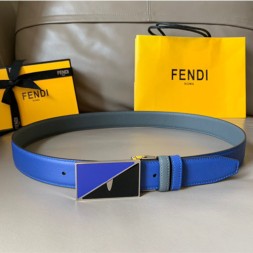 펜디 양면용  신상 벨트 FD2218 네이비