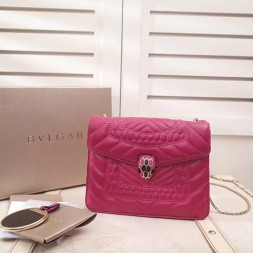 불가리 세르펜티 포에버 플랩 커버백 281693 체리핑크