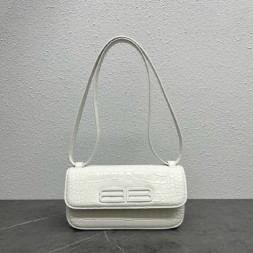 발렌시아가 카프스킨 가십 스몰백 59056 화이트