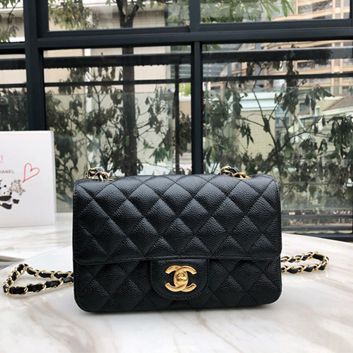  샤넬 CF20  점보백 A1116 캐비어 블랙